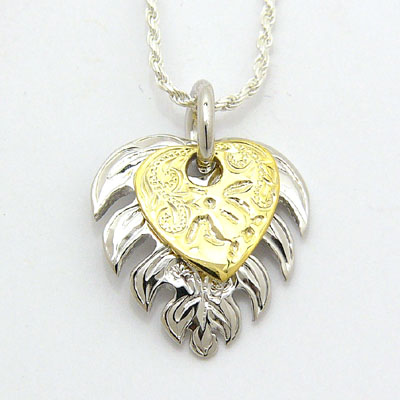 yHoku LelezVo[y_g^s/s Monstera & Yellow Heart Pendant^nCAWG[^Vo[^Vo[lbNXEy_g