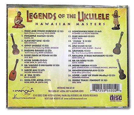 yCDzLEGENDS OF THE UKULELE (HAWAIIAN MASTERS) / CORD INTERNATIONAL^yEyEf^ACD^CORD INTERNATIONAL