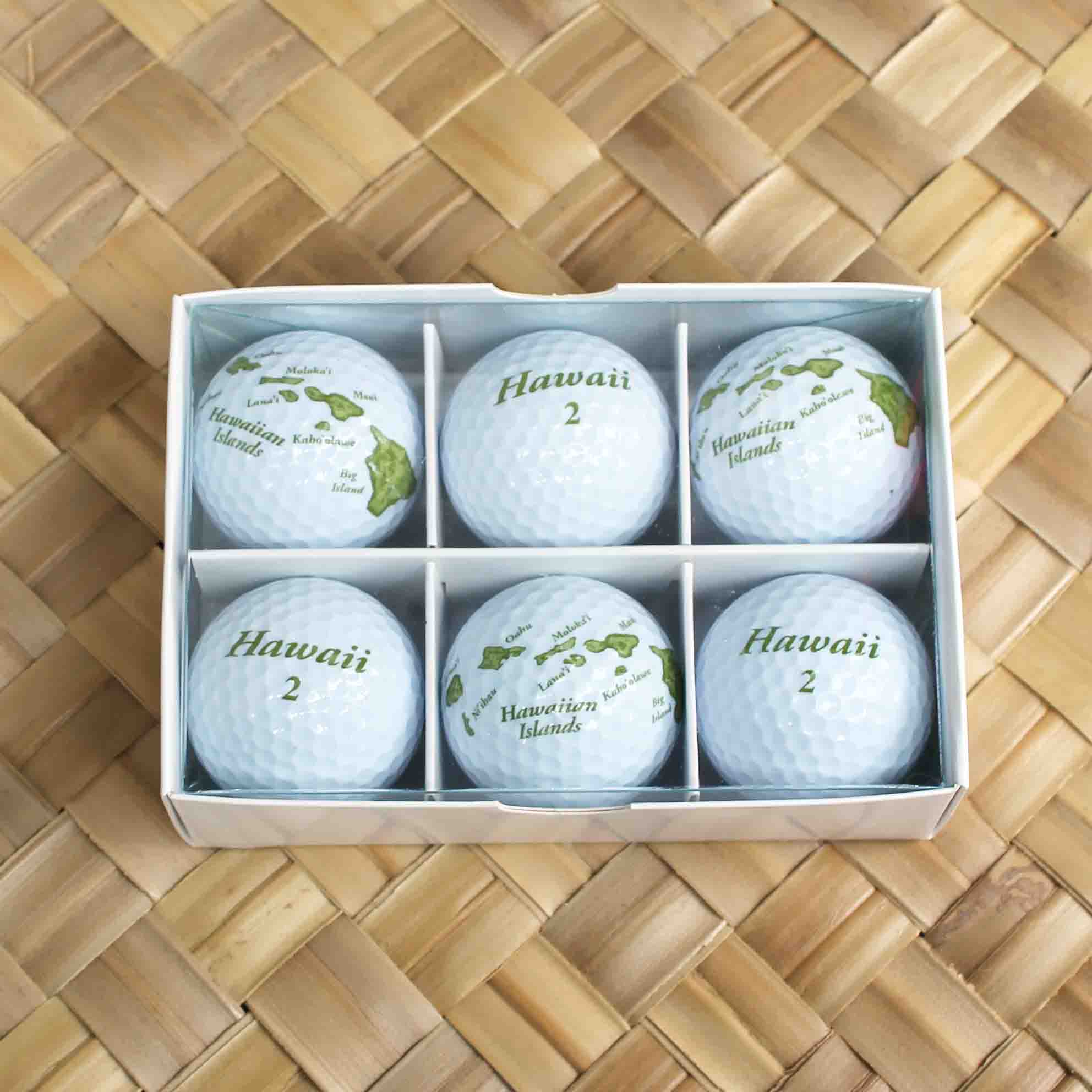 Hawaii Golf Collection】 Golf Balls / Hawaiian Islands / 6 Balls