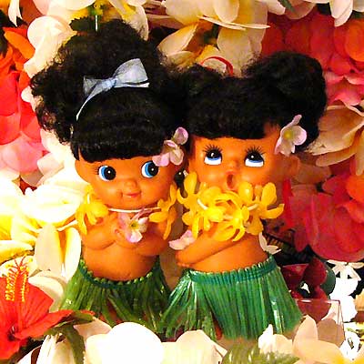 ハワイアンフラドール/Hawaiian Hula Doll A／ ☆ 幸せを運ぶ アロハギフト