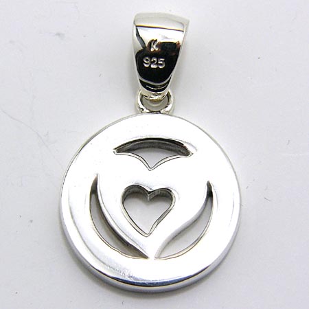 yMokuleia Jewelryz蒤Vo[y_g STP Scroll Circle 6 Turq. Heart Pendant/^nCAWG[^Vo[^Vo[lbNXEy_g